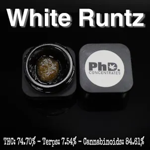 Photo of PhD - White Runtz Sugar - Concentrate 1g - 74.70% THC