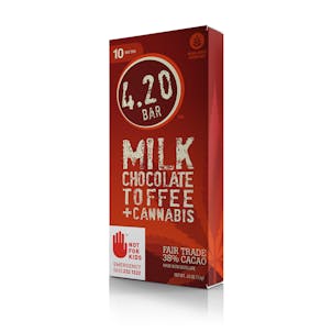 Product image for Milk Chocolate + Toffee Bar 4.20Bar™ 10mg