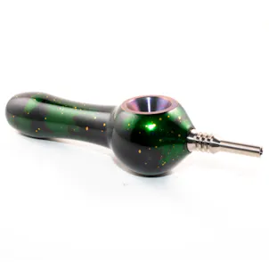 Photo of Smoking Pipe Green Cosmic Space Glossy Finish