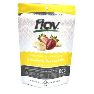 Product image for Strawberry Banana Belts 100mg 10-Pack