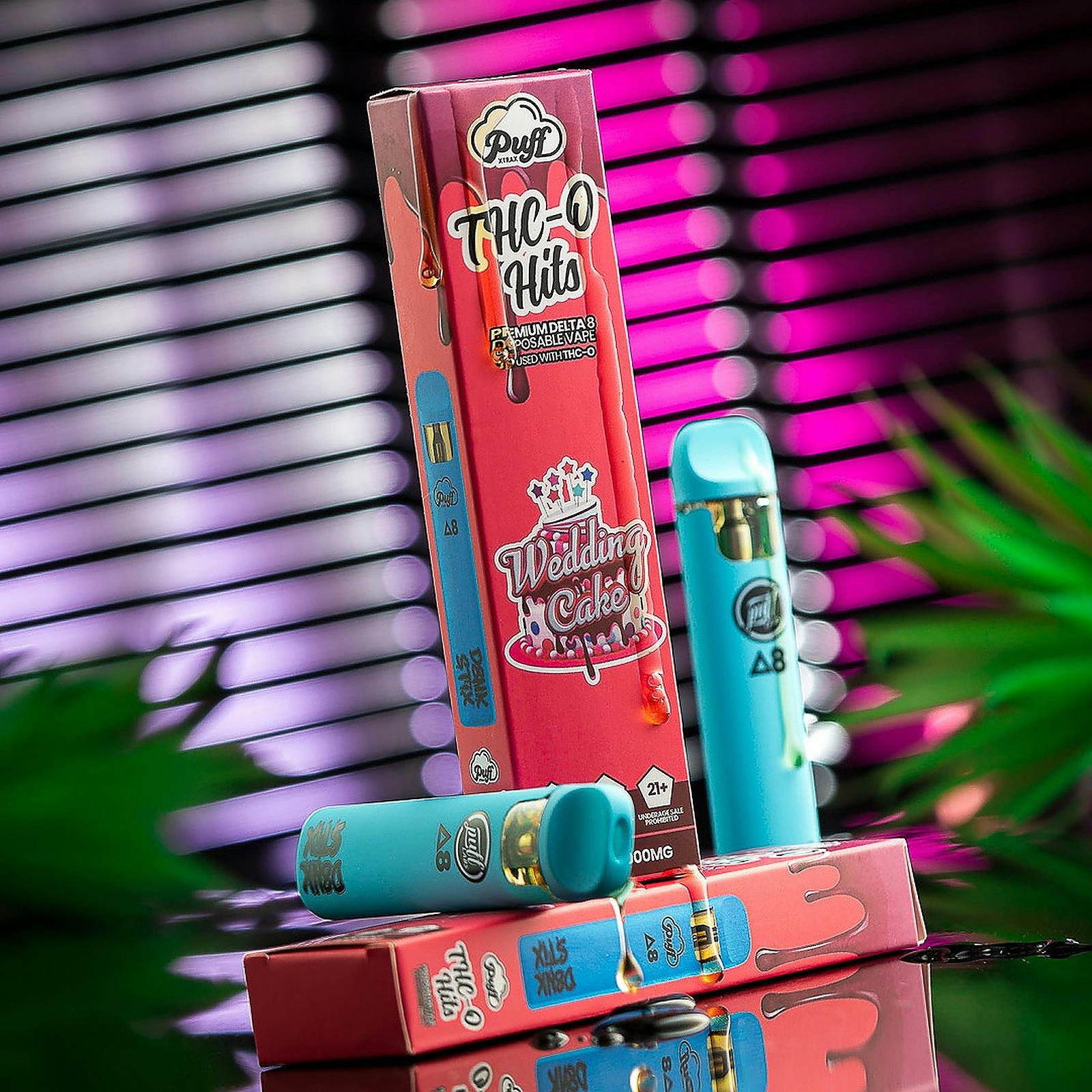 Puff Xtrax PUFF XTRAX THCO Hits 1G Disposable Vape Wedding Cake
