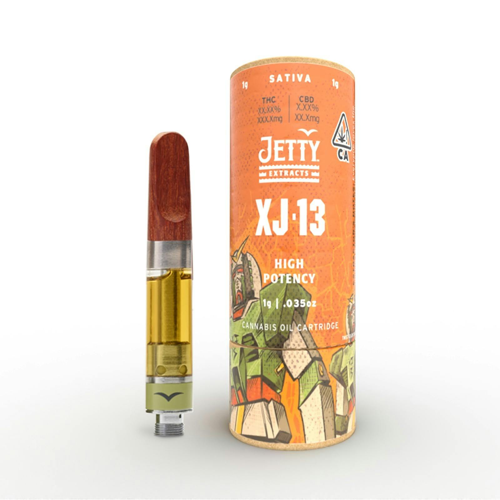 Jetty Extracts XJ13 HIGH THC Cartridge 1g Leafly