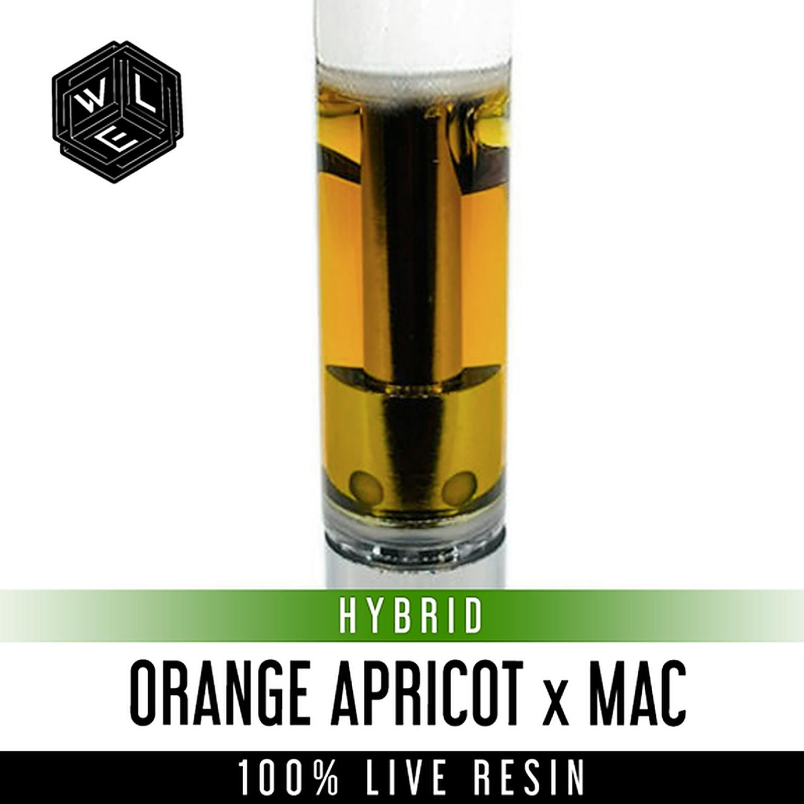 White Label Extracts Orange Apricot x MAC 100 Live Resin Cartridge 1g