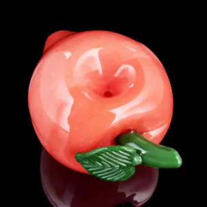 Photo of 4" Glass Peach Themed Spoon "Peachy Keen"