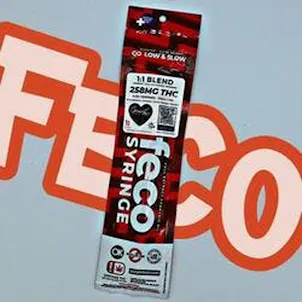 Photo of 1:1 Blend Red Feco Syringe