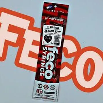 Photo of 1:1 Blend Red Feco Syringe