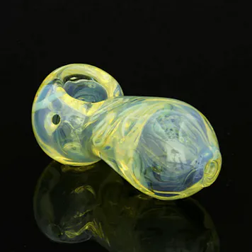 Photo of "Tentacles" Glass Illuminati Spoon Pipe- Green Slime
