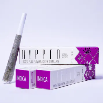 Photo of Purple Kush (Indica) DIPPED Infused Pre-Roll 1g