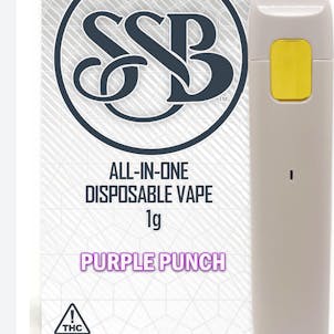 Photo of Purple Punch Disposable Vape 1g (58.8% THC, 25.8% CBG)