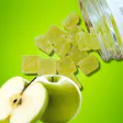 Product image for Green Apple Delta-8 Infused 25mg Gummy Squares