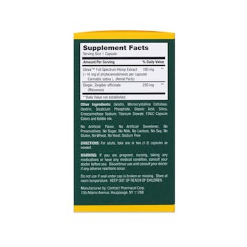 Photo of Uleva Digest CBD + Ginger Daily Supplement - Full Spectrum (30 Capsules / 10mg Each)