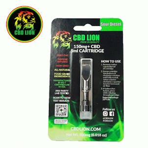 Photo of 150mg Sour Diesel CBD Disposable Cartridge