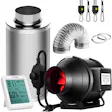 Product image for VIVOSUN Inline Duct Fan with Carbon Filter Ducting Combo Odor Control
