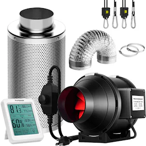 Photo of VIVOSUN Inline Duct Fan with Carbon Filter Ducting Combo Odor Control