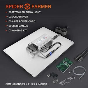 Photo of Spider Farmer® SF7000 650W Foldable Led Grow Light With Dimmer Knob
