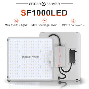 Photo of Spider Farmer® SF1000 LED Grow Light With Dimmer Knob