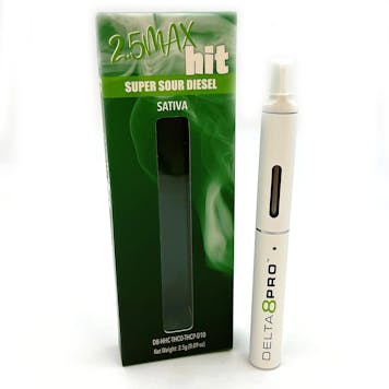Photo of 2.5mL Max Hit Disposable Vape Delta 8 THC/HHC/Delta 8 THCO/THCP/Delta 10 THC- Super Sour Diesel