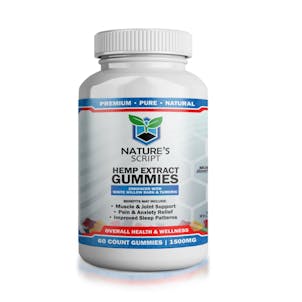 Photo of Nature's Script 60 CT CBD Gummies - High Potency