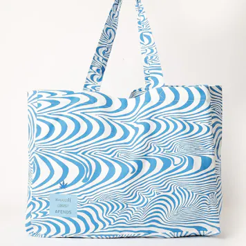 Photo of Afends Unisex Broccoli - Hemp Tote Bag - Multi