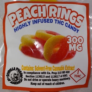 Photo of Peach Rings 300mg THC