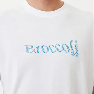 Photo of Afends Unisex Broccoli - Unisex Hemp Retro T-Shirt - White