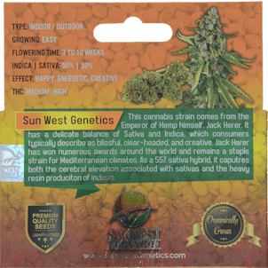 Photo of Jack Herer Cannabis Seeds by Sunwest Genetics