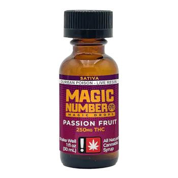 Magic Number - Magic Drops - 250mg Passion Fruit Syrup