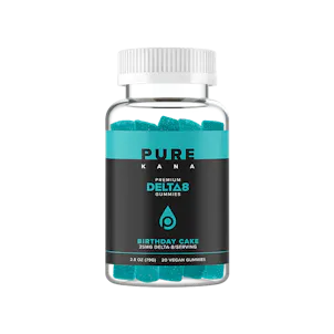 Photo of PureKana 25mg Brithday Cake Delta8 Vegan Gummies (20 ct.)