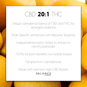 Photo of BALANCE - Mango Splash 20:1 High CBD Cartridge