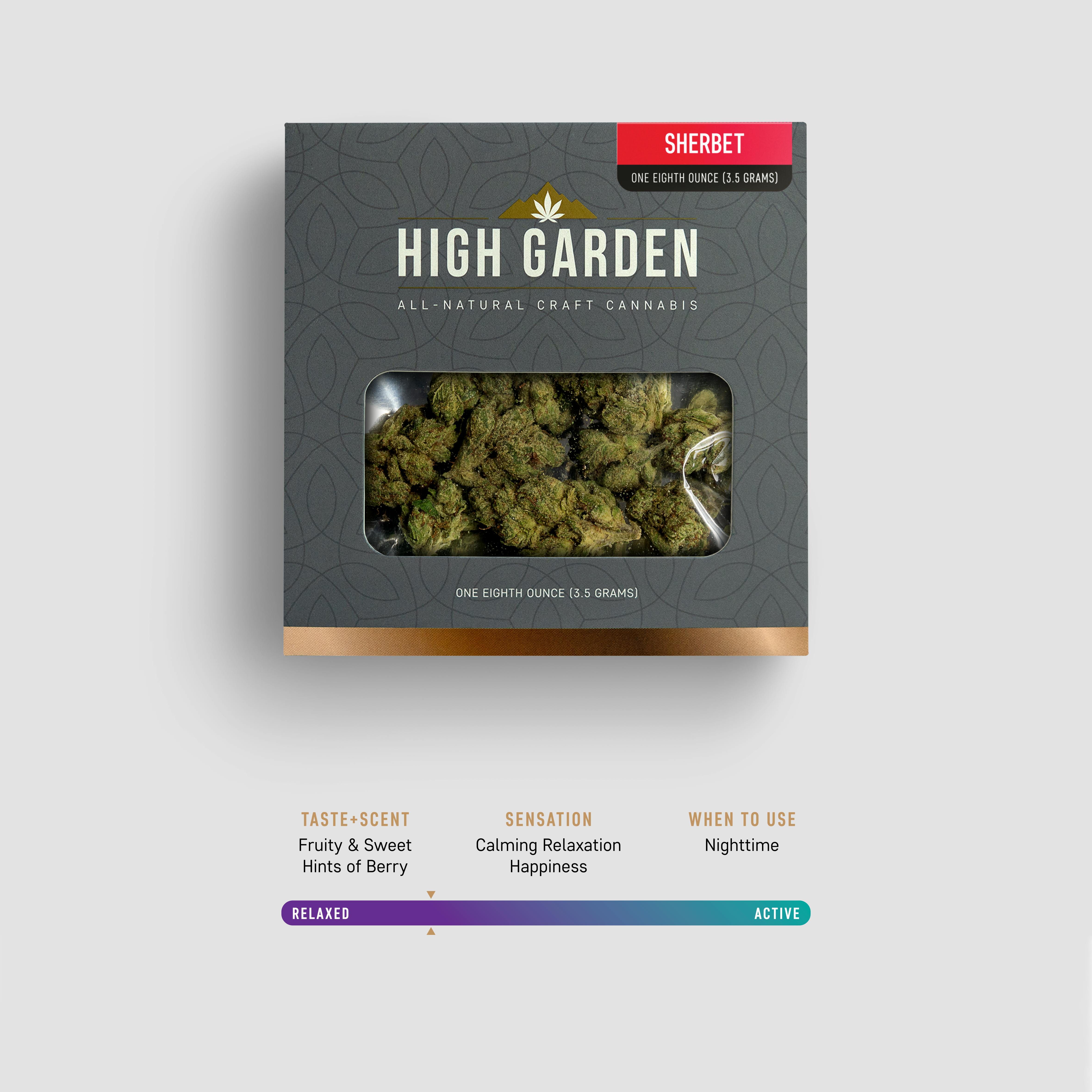 High Garden Sherbert 3.5G Indica Flower Leafly