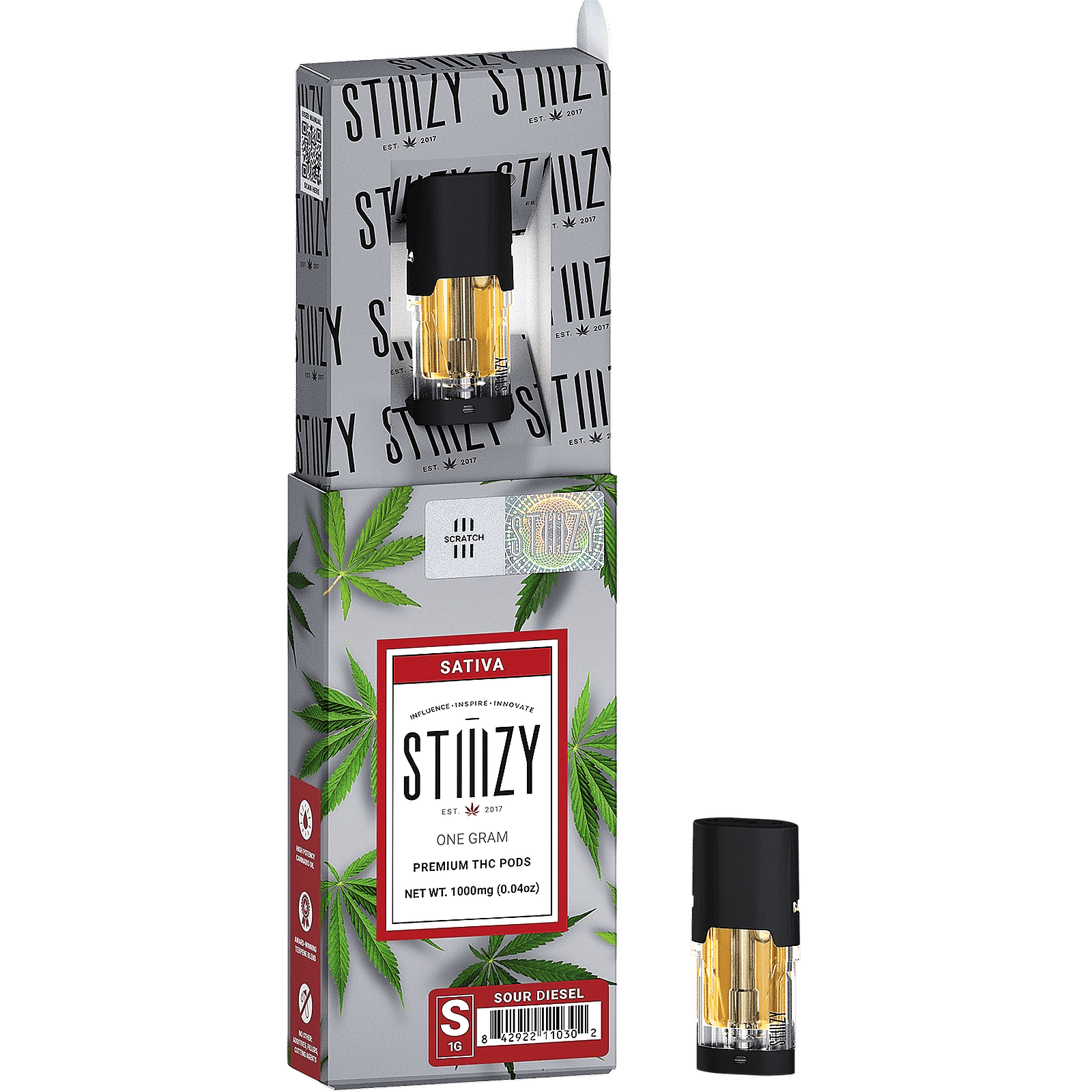 stiiizy-sour-diesel-premium-thc-pod-1g-leafly