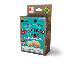 Product image for 1:1 Hemp Crisp Protein Cookies 60mg 3-pack