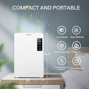 Photo of VIVOSUN Electric Mini Dehumidifier with 2200ml Tank