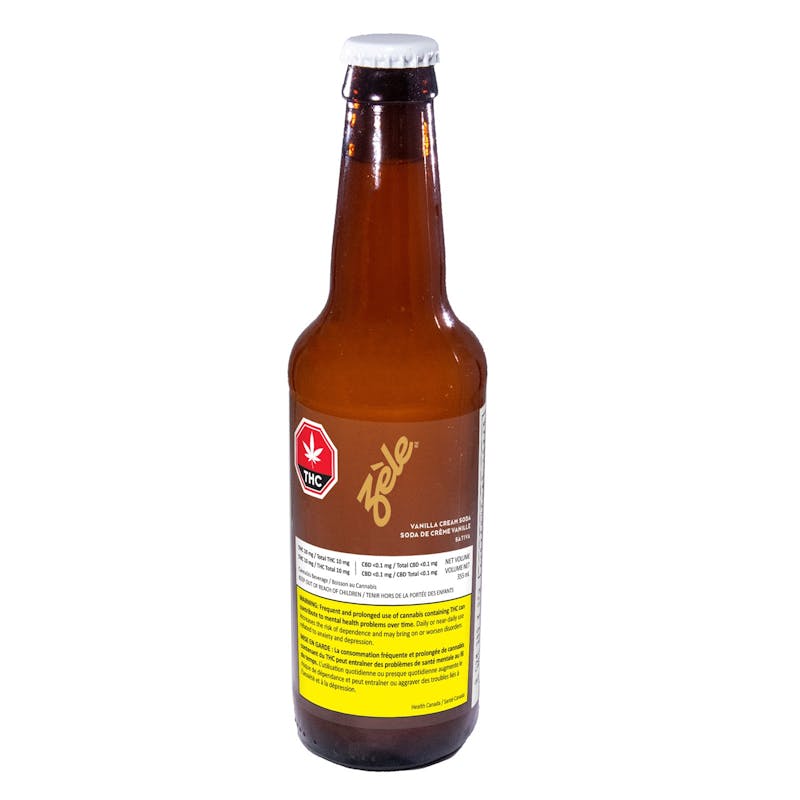 Zèle CannabisInfused Craft Beverages Vanilla Cream Sativa Craft Soda