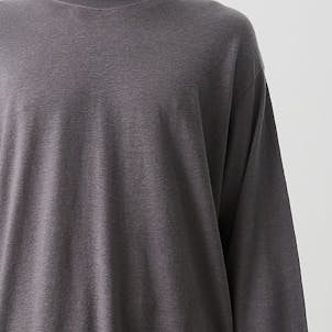 Photo of Afends Mens Essential - THC Essential - Hemp Retro Long Sleeve T-Shirt - Steel