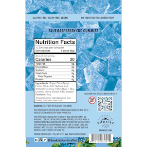 Photo of Blue Raspberry Hemp CBD Gummiez 250mg 10-pack - Oklahoma