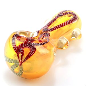 Photo of 2.8" Nano Murrine Glass Pipe With Millefiori Milli Scheme Patent