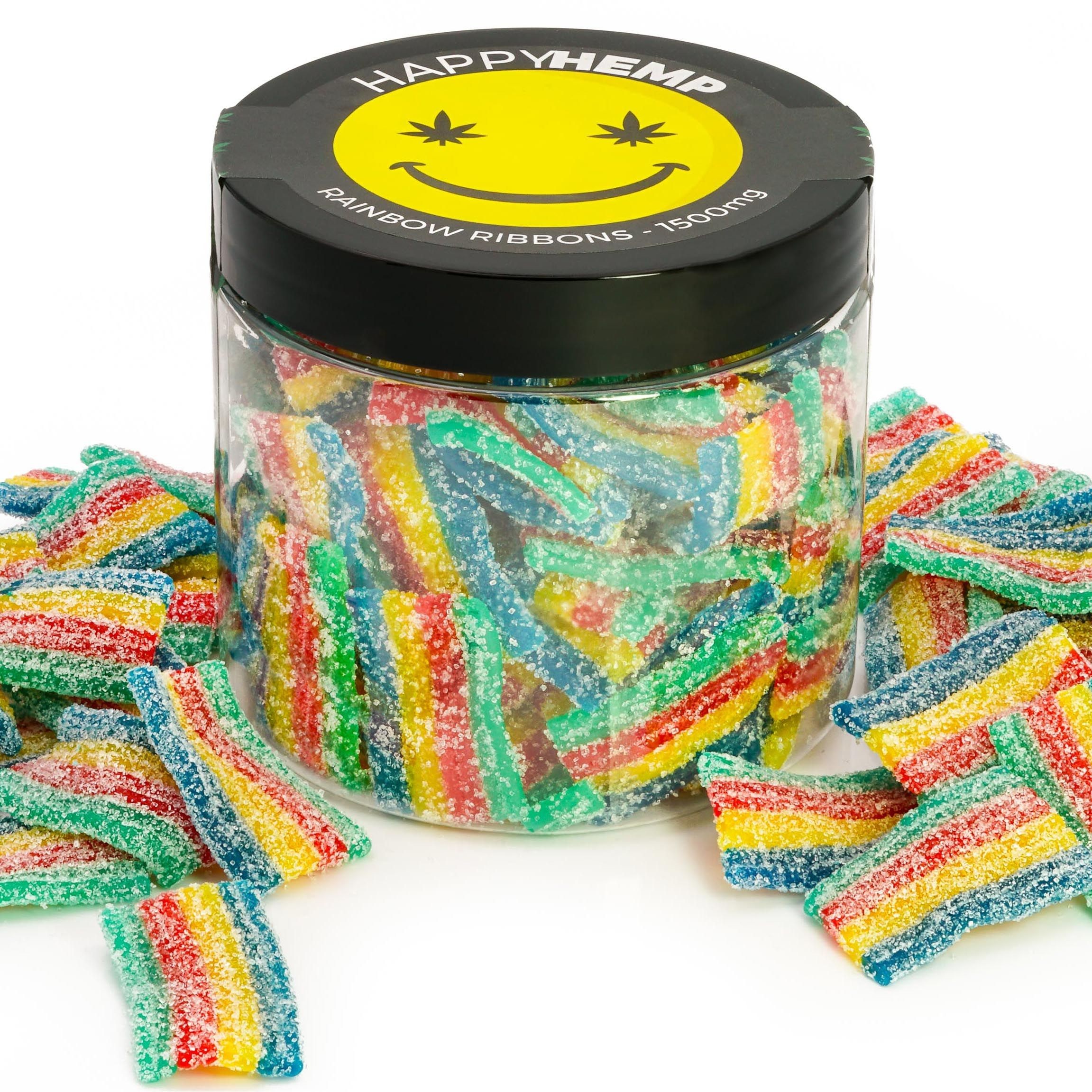 Happy Hemp: Happy Hemp CBD Rainbow Ribbon Gummies | Leafly