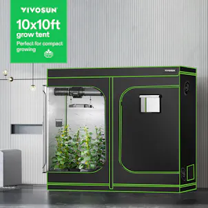 Photo of VIVOSUN 10x10 Grow Tent 120"x120"x80"