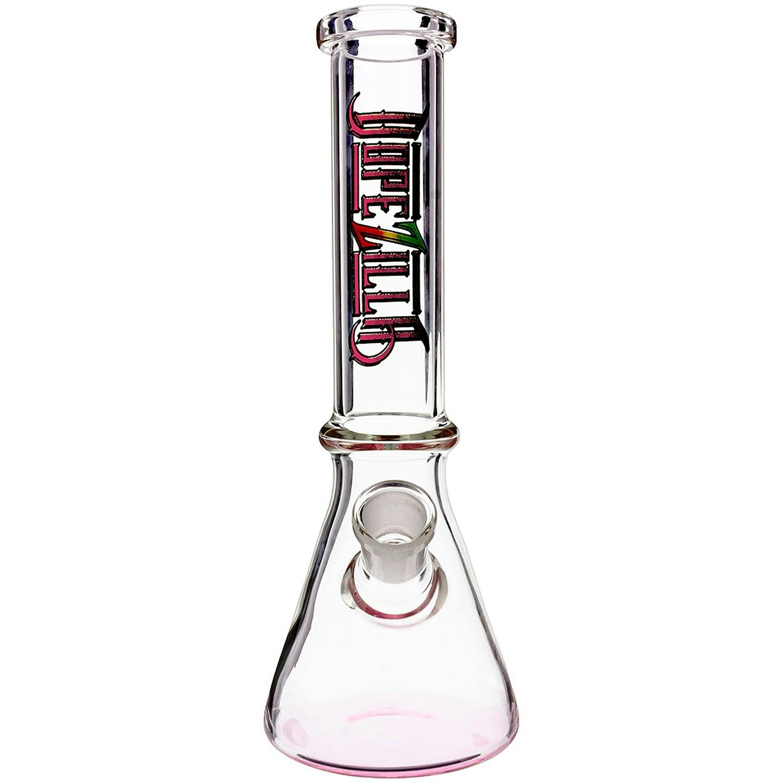 Waterbeds 'n' Stuff Dopezilla 7" Lil Lizard Beaker Bong Pink Leafly
