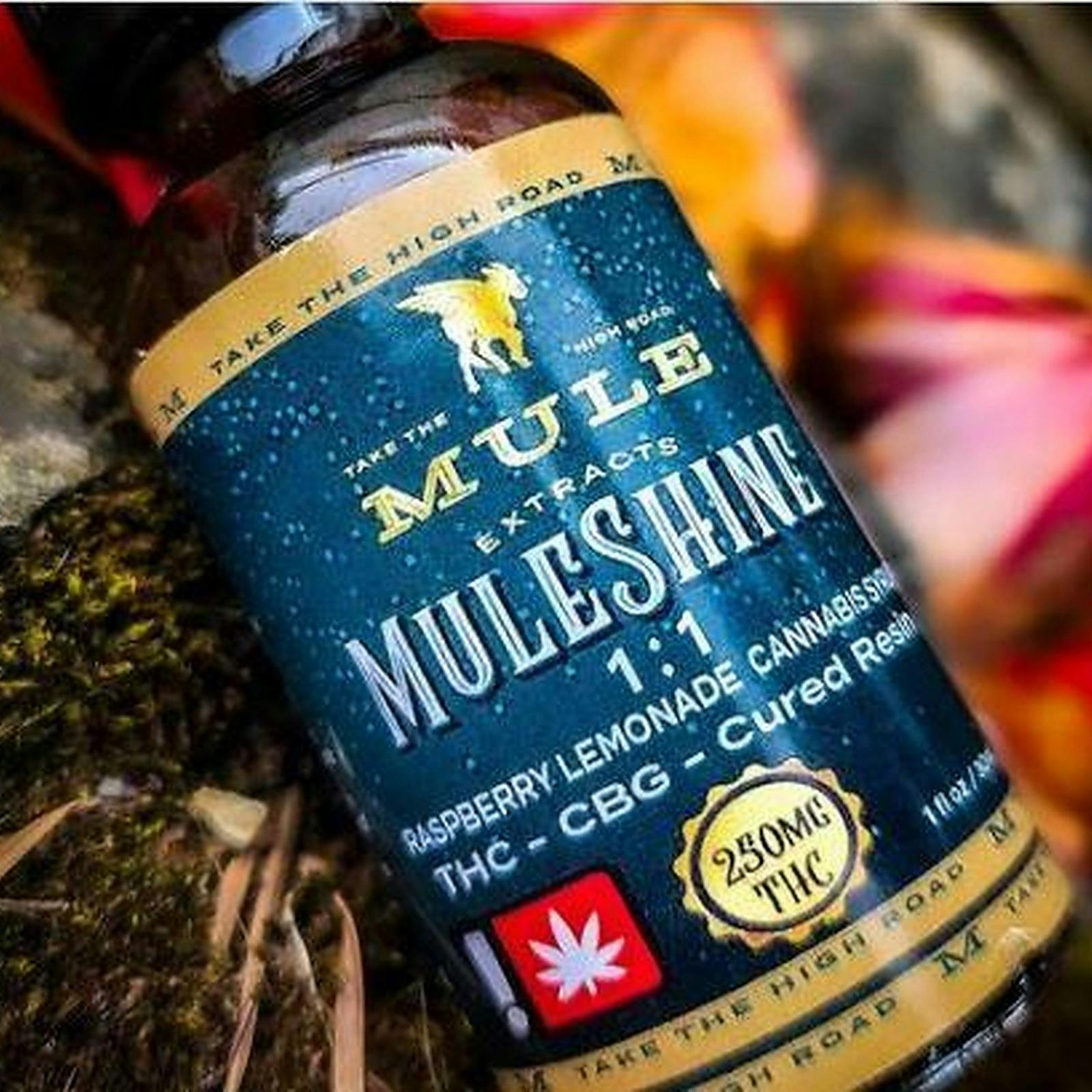 Mule Extracts 250mg Raspberry Lemondade 11 CBG Muleshine Syrup Leafly