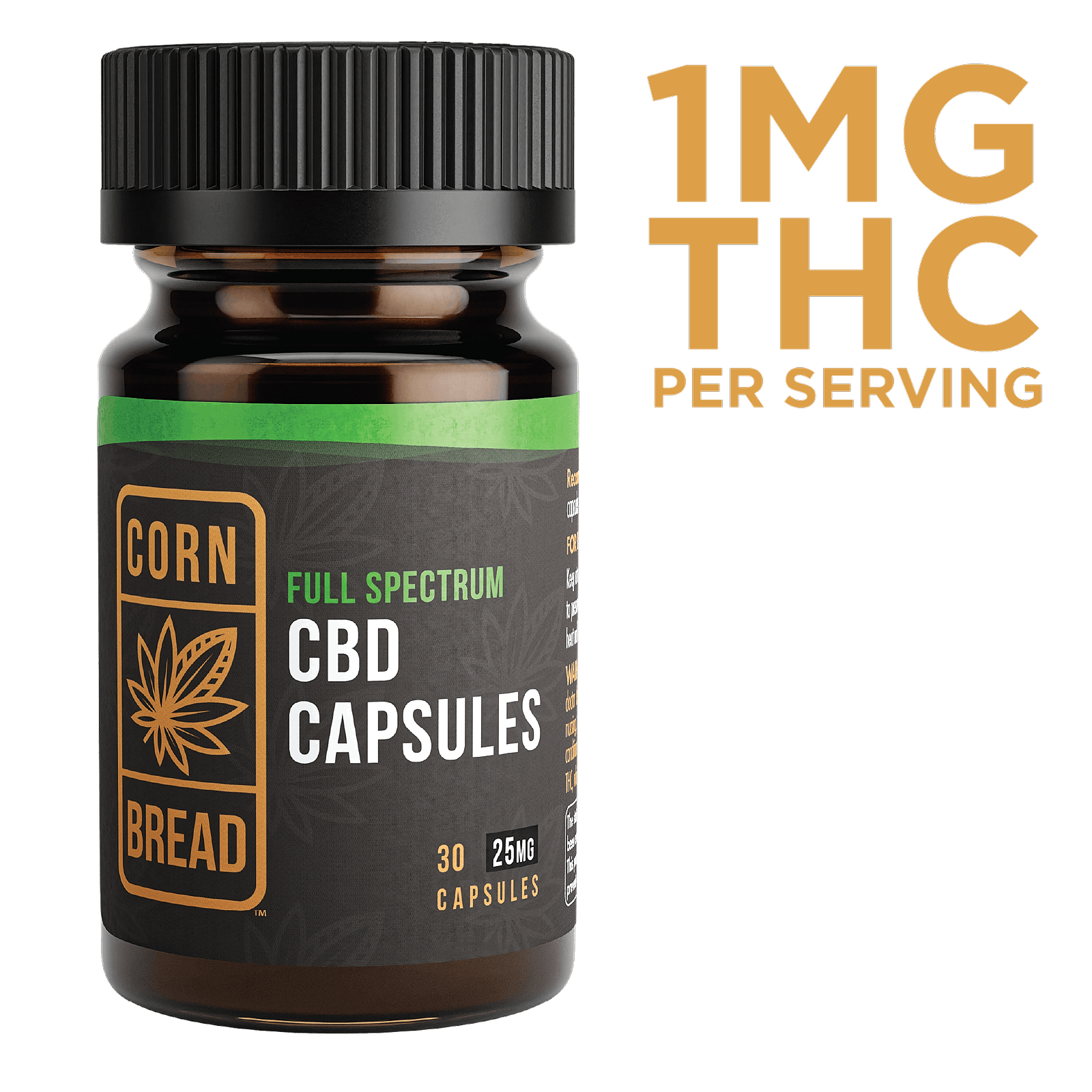 Cornbread Hemp Full Spectrum Cbd Capsules 25mg 30ct Leafly