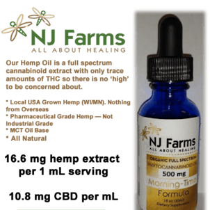 Product image for Full Spectrum Organic Hemp CBD Oil - Morning-Time Citrus - 500MG