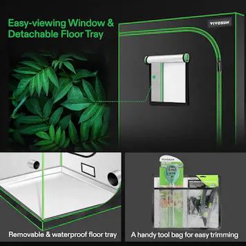 Photo of VIVOSUN 10x10 Grow Tent 120"x120"x80"