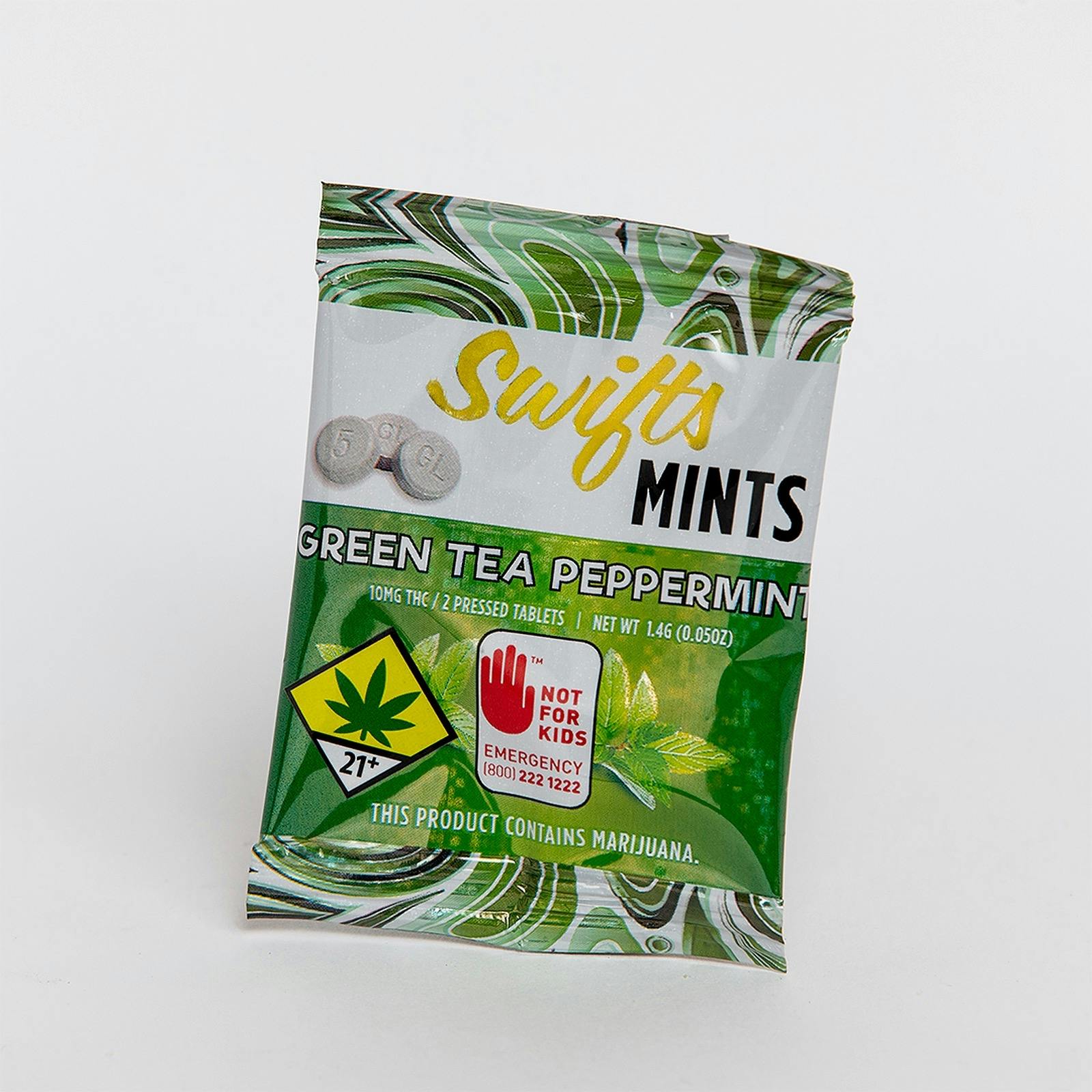 Swifts Edibles Green Tea Peppermint Mints 10mg (Hybrid) 2pack Leafly