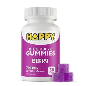 Photo of 30 Pack - Happy Delta - Mixed Berry Delta 8 Gummies