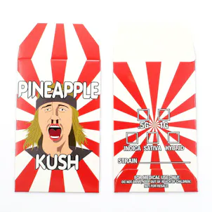 Photo of 25 PINEAPPLE KUSH by Shatter Labels Cannabis Strain Concentrate Envelopes #246