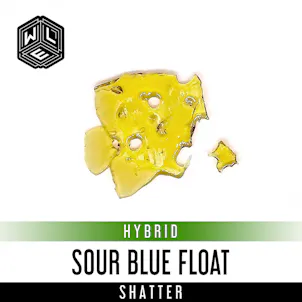 Photo of Sour Blue Float Shatter 1 Gram