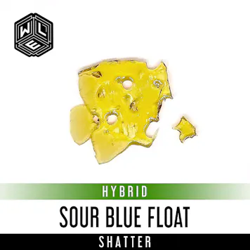 Photo of Sour Blue Float Shatter 1 Gram