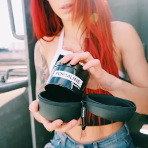 Photo of 1/2 Oz Smell Proof Container / Stash Jar - 250 ML - Black Ultraviolet UV Preserves Contents Longer